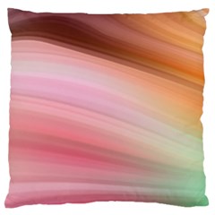 Gradient Brown, Green, Pink, Orange Standard Flano Cushion Case (one Side) by ConteMonfrey