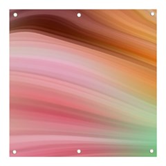 Gradient Brown, Green, Pink, Orange Banner And Sign 3  X 3  by ConteMonfrey