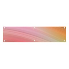 Gradient Brown, Green, Pink, Orange Banner And Sign 4  X 1  by ConteMonfrey