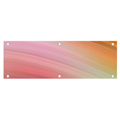 Gradient Brown, Green, Pink, Orange Banner And Sign 6  X 2  by ConteMonfrey