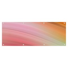 Gradient Brown, Green, Pink, Orange Banner And Sign 8  X 3  by ConteMonfrey