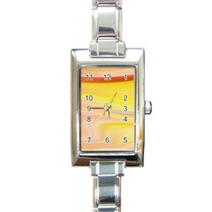 Gradient Orange, Red Rectangle Italian Charm Watch by ConteMonfrey