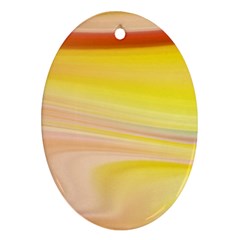 Gradient Orange, Red Ornament (oval) by ConteMonfrey