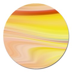 Gradient Orange, Red Magnet 5  (round) by ConteMonfrey