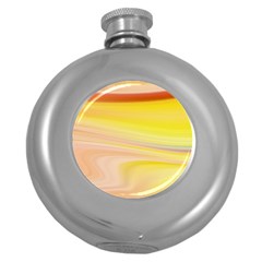 Gradient Orange, Red Round Hip Flask (5 Oz) by ConteMonfrey