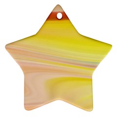 Gradient Orange, Red Star Ornament (two Sides)