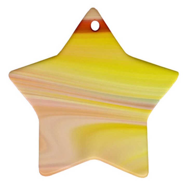 Gradient orange, red Star Ornament (Two Sides)