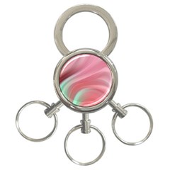 Gradient Pink Green 3-ring Key Chain by ConteMonfrey