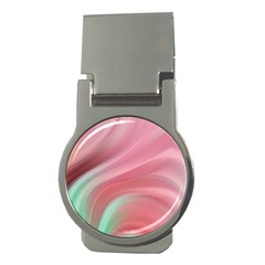 Gradient Pink Green Money Clips (round)  by ConteMonfrey