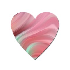 Gradient Pink Green Heart Magnet by ConteMonfrey