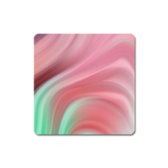 Gradient Pink Green Square Magnet by ConteMonfrey