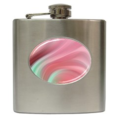 Gradient Pink Green Hip Flask (6 Oz) by ConteMonfrey