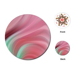 Gradient Pink Green Playing Cards Single Design (round) by ConteMonfrey