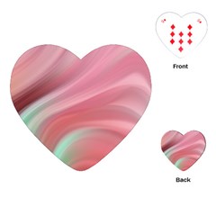 Gradient Pink Green Playing Cards Single Design (heart) by ConteMonfrey