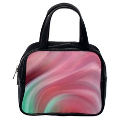 Gradient Pink Green Classic Handbag (one Side) by ConteMonfrey