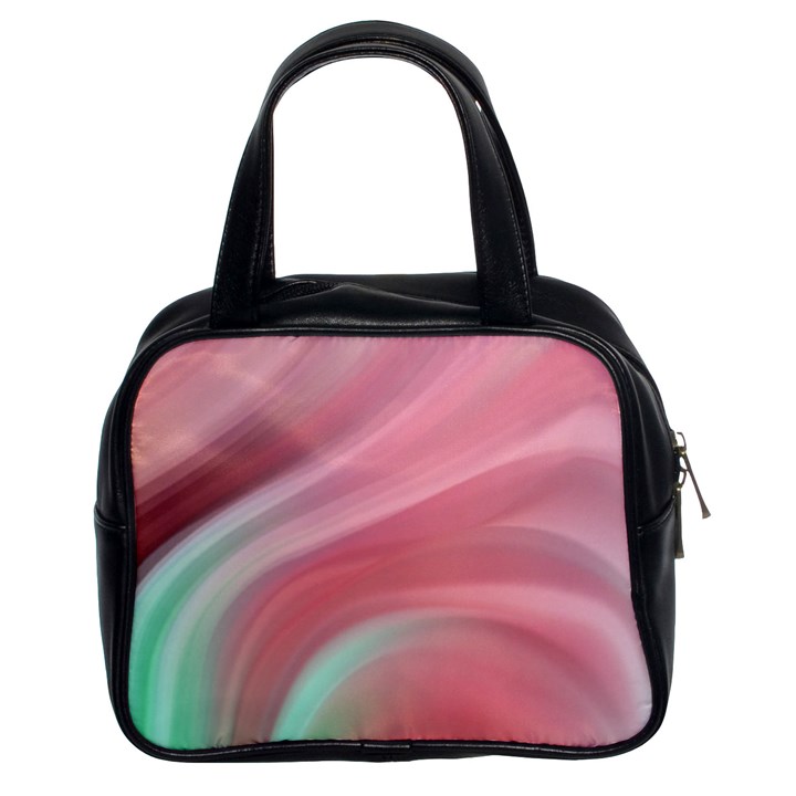 Gradient pink green Classic Handbag (Two Sides)