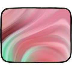 Gradient Pink Green Double Sided Fleece Blanket (mini)  by ConteMonfrey