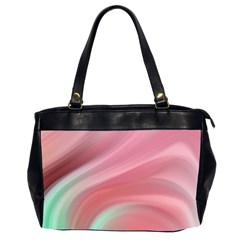 Gradient Pink Green Oversize Office Handbag (2 Sides) by ConteMonfrey