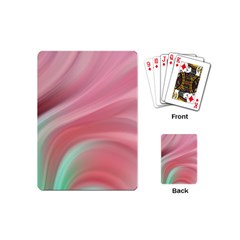 Gradient Pink Green Playing Cards Single Design (mini) by ConteMonfrey