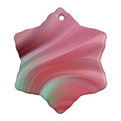 Gradient Pink Green Ornament (snowflake) by ConteMonfrey