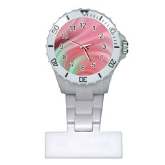 Gradient Pink Green Plastic Nurses Watch by ConteMonfrey