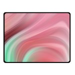 Gradient pink green Double Sided Fleece Blanket (Small)  45 x34  Blanket Front