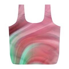 Gradient Pink Green Full Print Recycle Bag (l) by ConteMonfrey