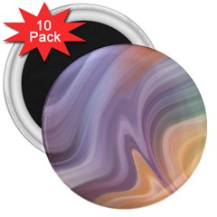 Gradient Purple Orange 3  Magnets (10 Pack)  by ConteMonfrey