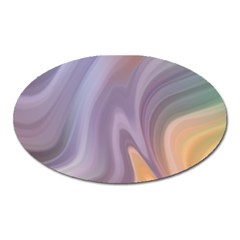 Gradient Purple Orange Oval Magnet by ConteMonfrey