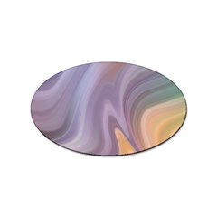 Gradient Purple Orange Sticker Oval (10 Pack) by ConteMonfrey