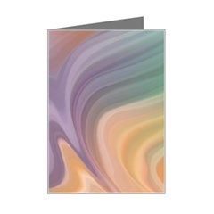 Gradient Purple Orange Mini Greeting Card by ConteMonfrey