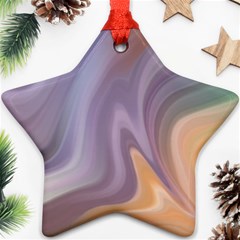 Gradient Purple Orange Star Ornament (two Sides) by ConteMonfrey