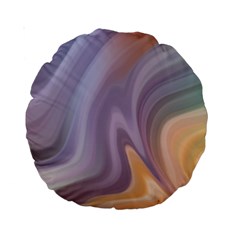 Gradient Purple Orange Standard 15  Premium Round Cushions by ConteMonfrey