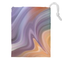 Gradient Purple Orange Drawstring Pouch (5xl) by ConteMonfrey