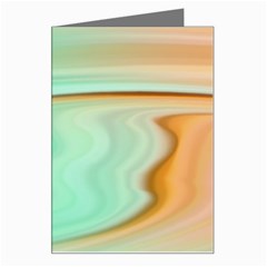 Gradient Green Orange Greeting Card