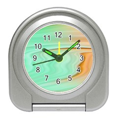 Gradient Green Orange Travel Alarm Clock by ConteMonfrey