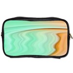 Gradient green orange Toiletries Bag (Two Sides) Front