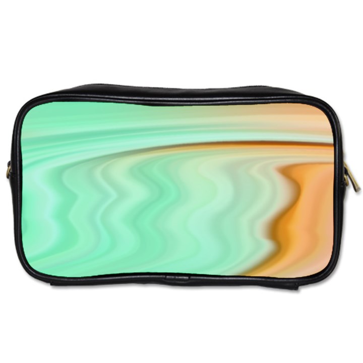 Gradient green orange Toiletries Bag (Two Sides)