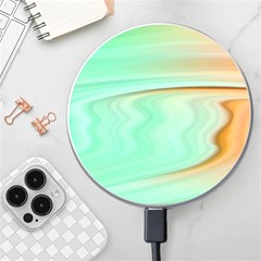 Gradient Green Orange Wireless Charger by ConteMonfrey