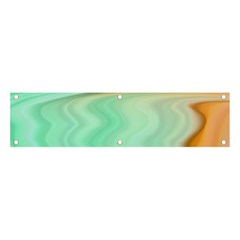 Gradient Green Orange Banner And Sign 4  X 1  by ConteMonfrey