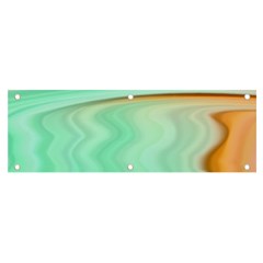 Gradient Green Orange Banner And Sign 6  X 2  by ConteMonfrey