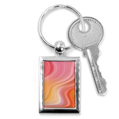 Gradient Pink Yellow Key Chain (rectangle) by ConteMonfrey