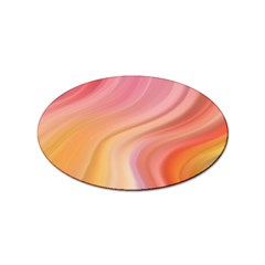 Gradient Pink Yellow Sticker Oval (10 Pack) by ConteMonfrey