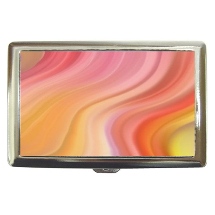 Gradient pink yellow Cigarette Money Case