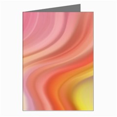 Gradient Pink Yellow Greeting Cards (pkg Of 8) by ConteMonfrey