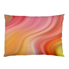 Gradient Pink Yellow Pillow Case by ConteMonfrey