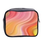 Gradient pink yellow Mini Toiletries Bag (Two Sides) Back