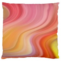 Gradient Pink Yellow Standard Flano Cushion Case (two Sides) by ConteMonfrey