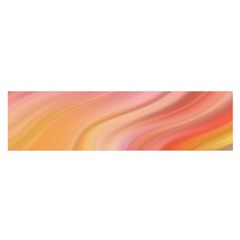 Gradient Pink Yellow Oblong Satin Scarf (16  X 60 ) by ConteMonfrey