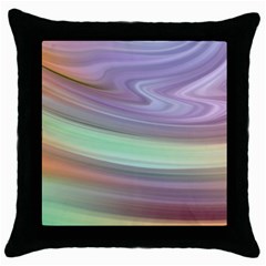 Gradient Blue Green Throw Pillow Case (black) by ConteMonfrey